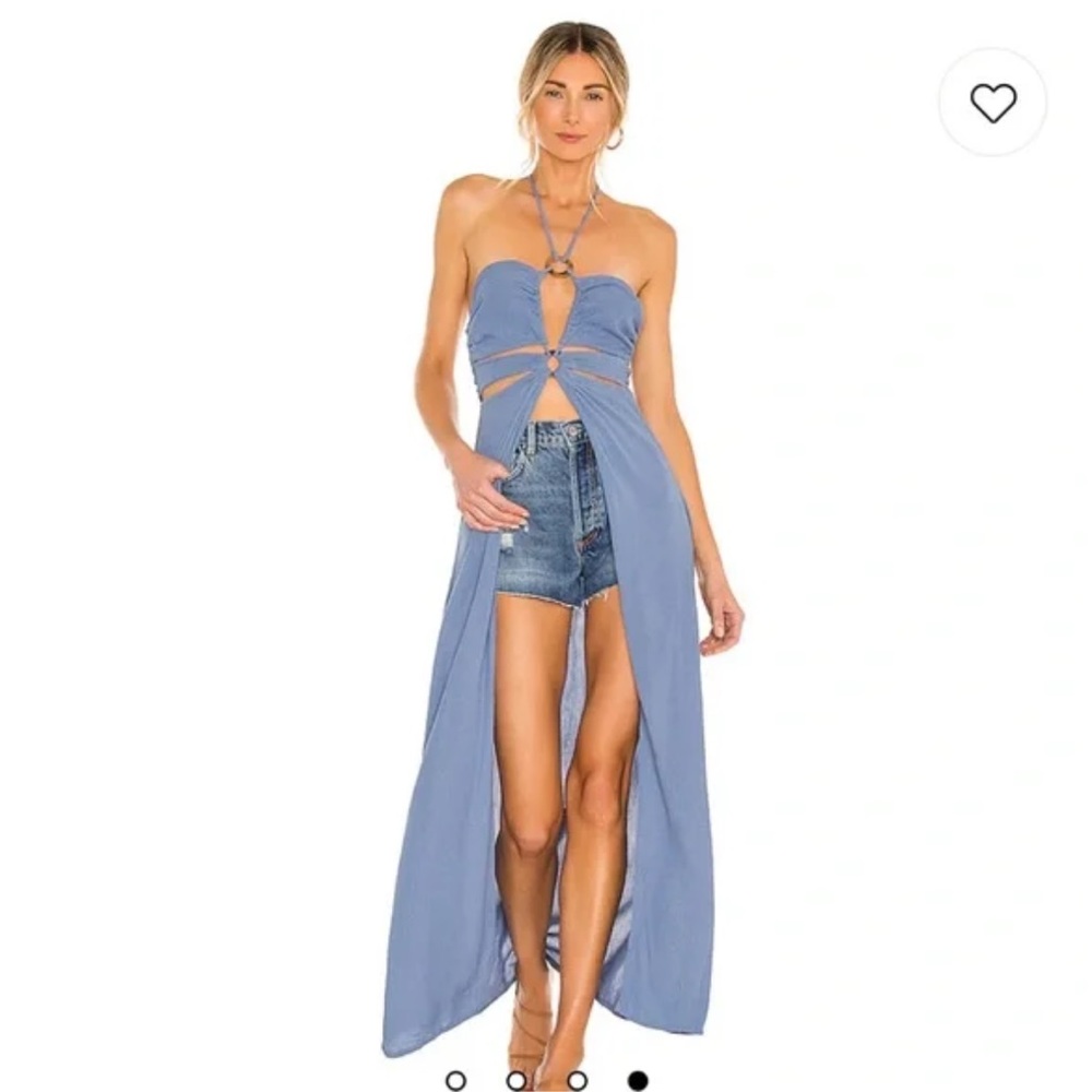 Tularosa Tekoa Maxi Top in Blue, size medium